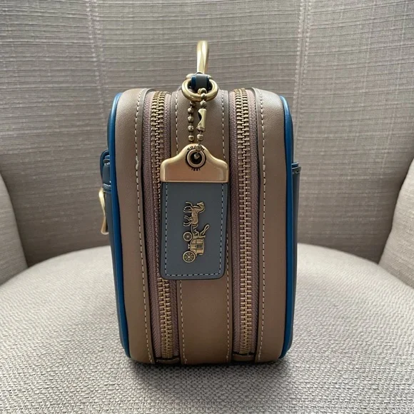 Coach Riley Lunchbox Bag In Colorblock dark denim multi - Picture 4 of 15